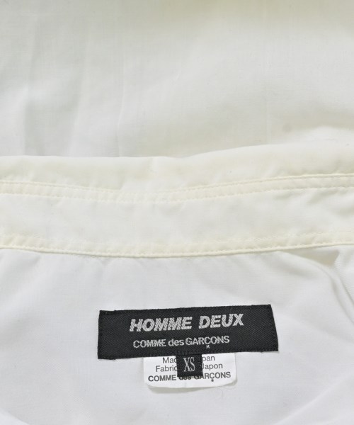 COMME des GARCONS HOMME DEUX（コムデギャルソンオムドゥ）カジュアルシャツ 白 サイズ:XS メンズ/2200620068017
