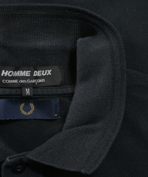 COMME des GARCONS HOMME DEUX（コムデギャルソンオムドゥ）ポロシャツ 黒 サイズ:M メンズ/2200620538145