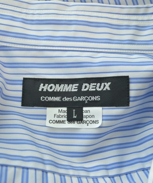 COMME des GARCONS HOMME DEUX（コムデギャルソンオムドゥ）カジュアルシャツ 青 サイズ:L メンズ/2200599811263