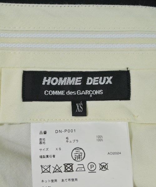 COMME des GARCONS HOMME DEUX（コムデギャルソンオムドゥ）スラックス 黒 サイズ:XS メンズ/2200599995154