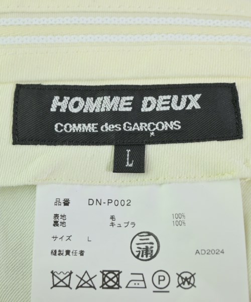 COMME des GARCONS HOMME DEUX（コムデギャルソンオムドゥ）スラックス 黒 サイズ:L メンズ/2200600300229