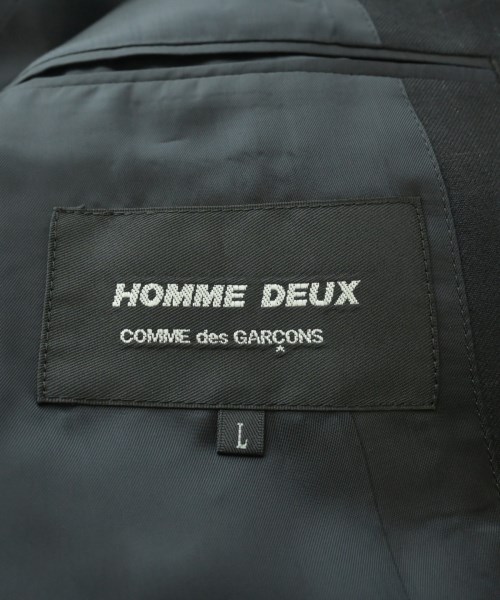 COMME des GARCONS HOMME DEUX（コムデギャルソンオムドゥ）テーラードジャケット 黒 サイズ:L メンズ/2200600331032