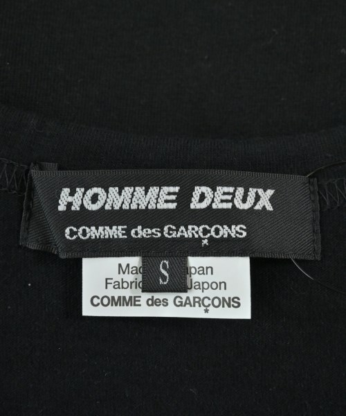 COMME des GARCONS HOMME DEUX（コムデギャルソンオムドゥ）Tシャツ・カットソー 黒 サイズ:S メンズ/2200600374114