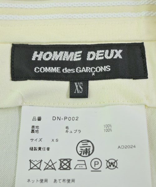 COMME des GARCONS HOMME DEUX（コムデギャルソンオムドゥ）スラックス 黒 サイズ:XS メンズ/2200601104048