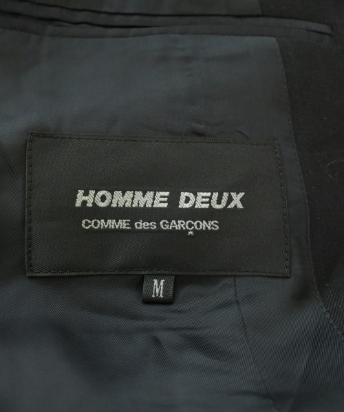 COMME des GARCONS HOMME DEUX（コムデギャルソンオムドゥ）テーラードジャケット 黒 サイズ:M メンズ/2200601505029