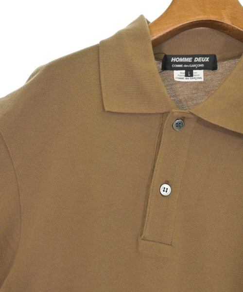 COMME des GARCONS HOMME DEUX（コムデギャルソンオムドゥ）ポロシャツ 茶 サイズ:L メンズ/2200602808129