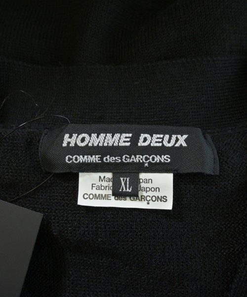 COMME des GARCONS HOMME DEUX（コムデギャルソンオムドゥ）カーディガン 黒 サイズ:XL メンズ/2200601547012