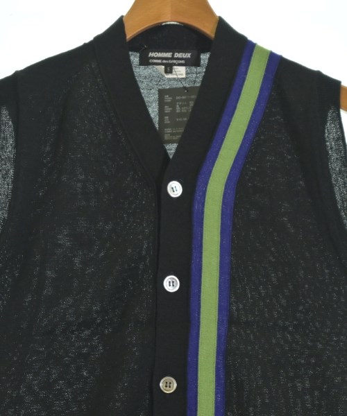 COMME des GARCONS HOMME DEUX（コムデギャルソンオムドゥ）ベスト 黒 サイズ:S メンズ/2200604293084