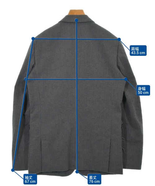 COMME des GARCONS HOMME DEUX（コムデギャルソンオムドゥ）カジュアルジャケット グレー サイズ:M メンズ/2200603221118