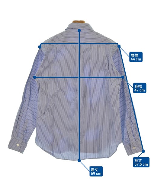 COMME des GARCONS HOMME DEUX（コムデギャルソンオムドゥ）カジュアルシャツ 青 サイズ:XS メンズ/2200607589115