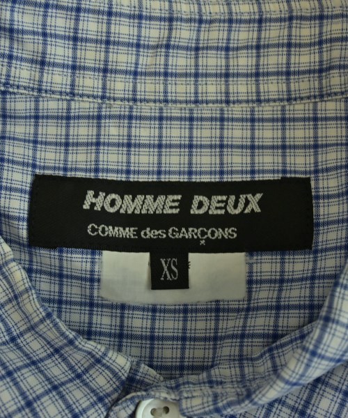 COMME des GARCONS HOMME DEUX（コムデギャルソンオムドゥ）カジュアルシャツ 青 サイズ:XS メンズ/2200607589139