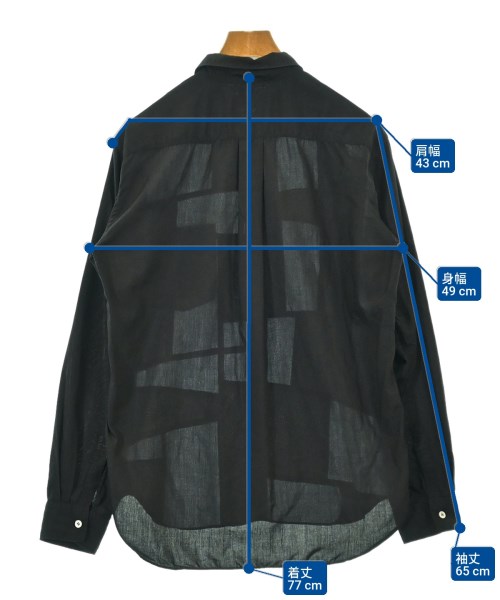 COMME des GARCONS HOMME DEUX（コムデギャルソンオムドゥ）カジュアルシャツ 黒 サイズ:M メンズ/2200603396038