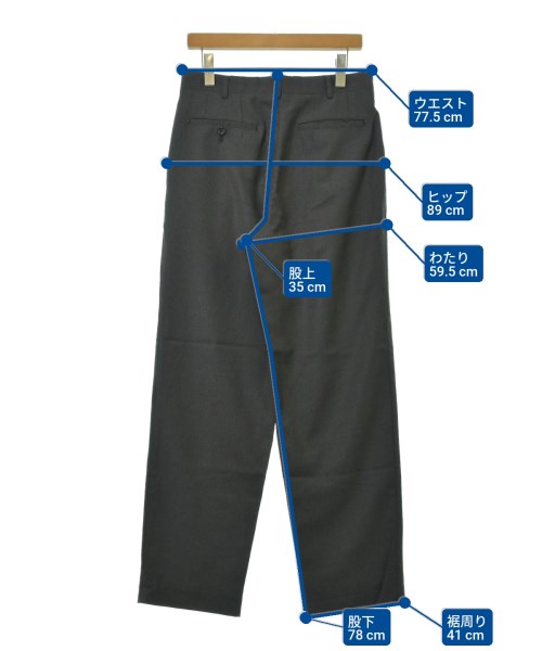 COMME des GARCONS HOMME DEUX（コムデギャルソンオムドゥ）スラックス グレー サイズ:M メンズ/2200608916026