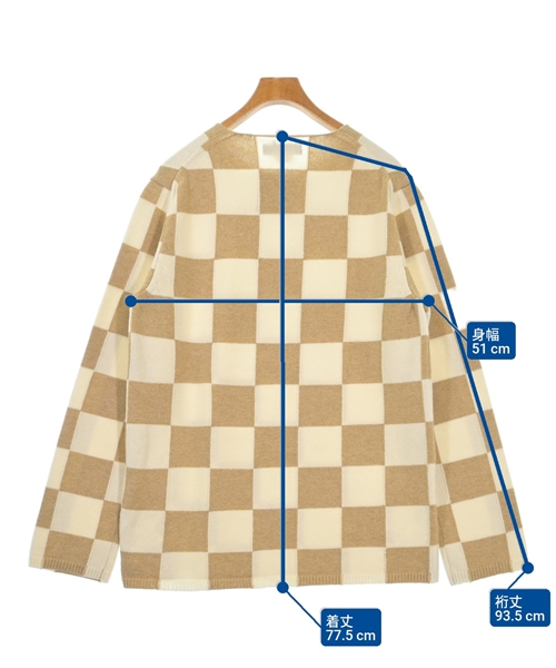 COMME des GARCONS HOMME DEUX（コムデギャルソンオムドゥ）ニット・セーター 白 サイズ:L メンズ/2200561702063