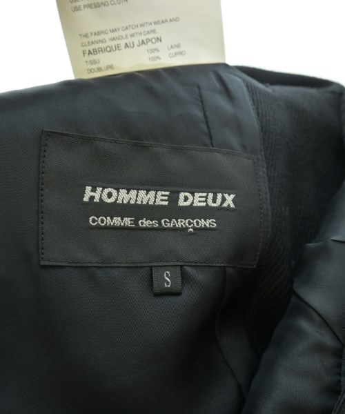 COMME des GARCONS HOMME DEUX（コムデギャルソンオムドゥ）カジュアルジャケット 黒 サイズ:S メンズ/2200569997119