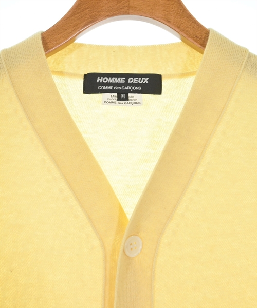 COMME des GARCONS HOMME DEUX（コムデギャルソンオムドゥ）カーディガン 黄 サイズ:M メンズ/2200569997126