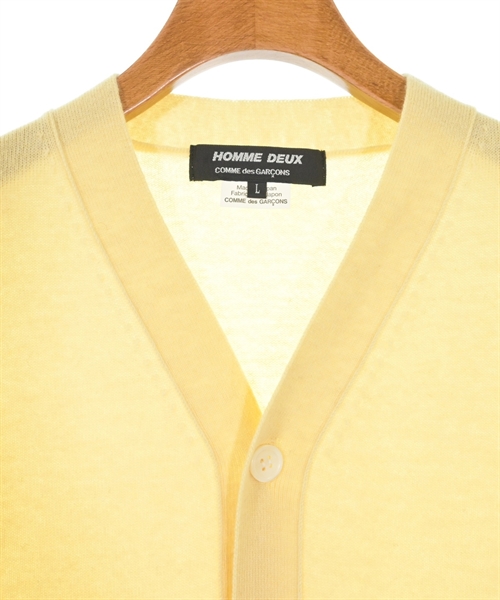 COMME des GARCONS HOMME DEUX（コムデギャルソンオムドゥ）カーディガン 黄 サイズ:L メンズ/2200569997133