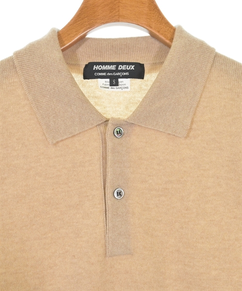COMME des GARCONS HOMME DEUX（コムデギャルソンオムドゥ）ニット・セーター ベージュ サイズ:S メンズ/2200569997140