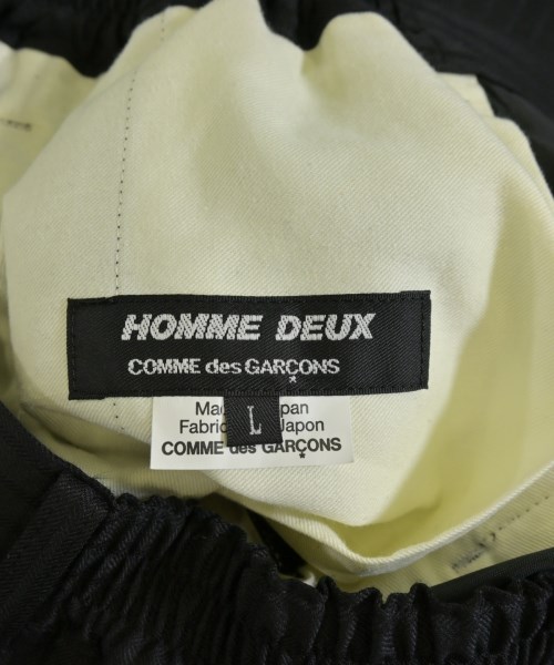 COMME des GARCONS HOMME DEUX（コムデギャルソンオムドゥ）スラックス 黒 サイズ:L メンズ/2200672518072