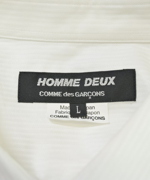 COMME des GARCONS HOMME DEUX（コムデギャルソンオムドゥ）カジュアルシャツ 白 サイズ:L メンズ/2200672340086