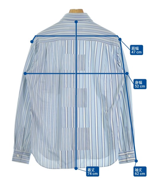 COMME des GARCONS HOMME DEUX（コムデギャルソンオムドゥ）カジュアルシャツ 青 サイズ:S メンズ/2200669020045
