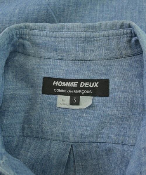 COMME des GARCONS HOMME DEUX（コムデギャルソンオムドゥ）カジュアルシャツ 青 サイズ:S メンズ/2200672997099