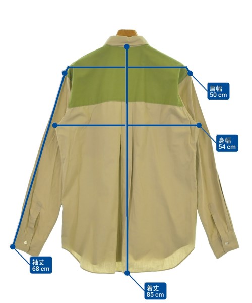COMME des GARCONS HOMME DEUX（コムデギャルソンオムドゥ）カジュアルシャツ ベージュ サイズ:L メンズ/2200673101037