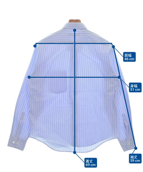 COMME des GARCONS HOMME DEUX（コムデギャルソンオムドゥ）カジュアルシャツ 青 サイズ:M メンズ/2200673122094