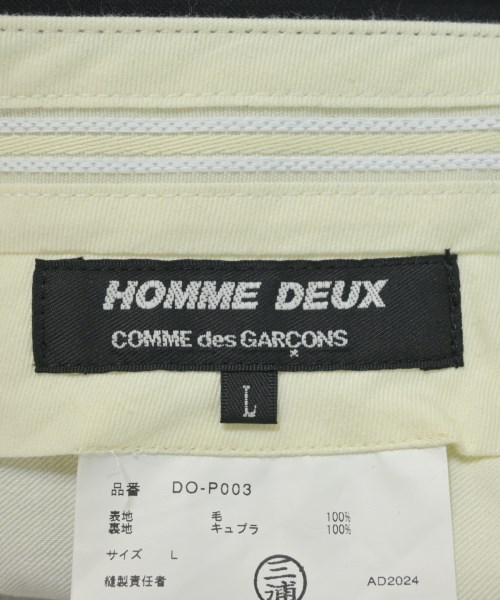 COMME des GARCONS HOMME DEUX（コムデギャルソンオムドゥ）スラックス 黒 サイズ:L メンズ/2200673914064
