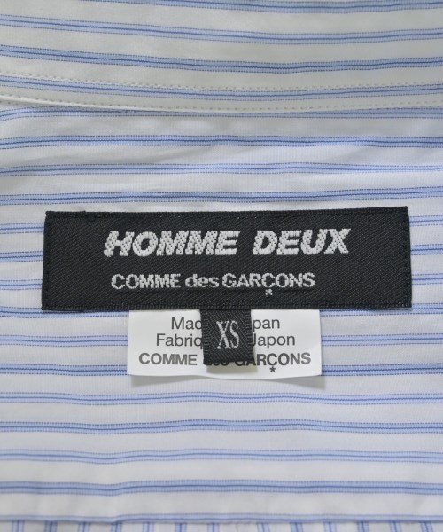 COMME des GARCONS HOMME DEUX（コムデギャルソンオムドゥ）カジュアルシャツ 青 サイズ:XS メンズ/2200672542053