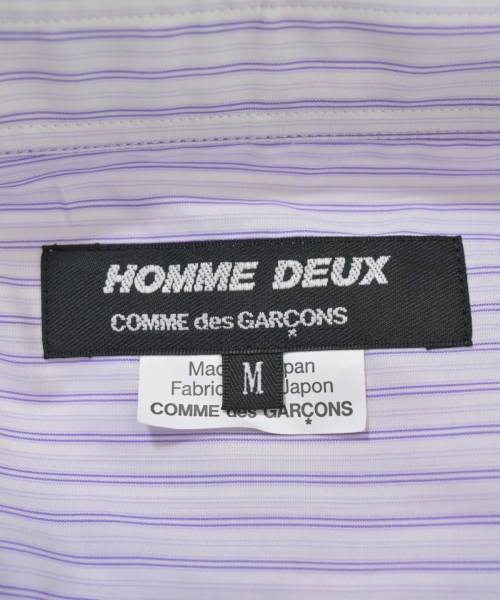 COMME des GARCONS HOMME DEUX（コムデギャルソンオムドゥ）カジュアルシャツ 紫 サイズ:M メンズ/2200672542077
