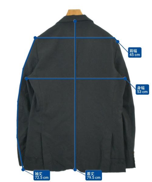 COMME des GARCONS HOMME DEUX（コムデギャルソンオムドゥ）ジャケット 黒 サイズ:L メンズ/2200672390012