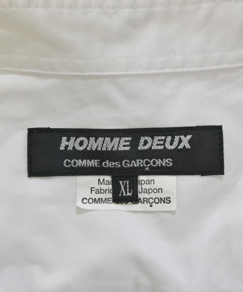 COMME des GARCONS HOMME DEUX（コムデギャルソンオムドゥ）カジュアルシャツ 白 サイズ:XL メンズ/2200672390029