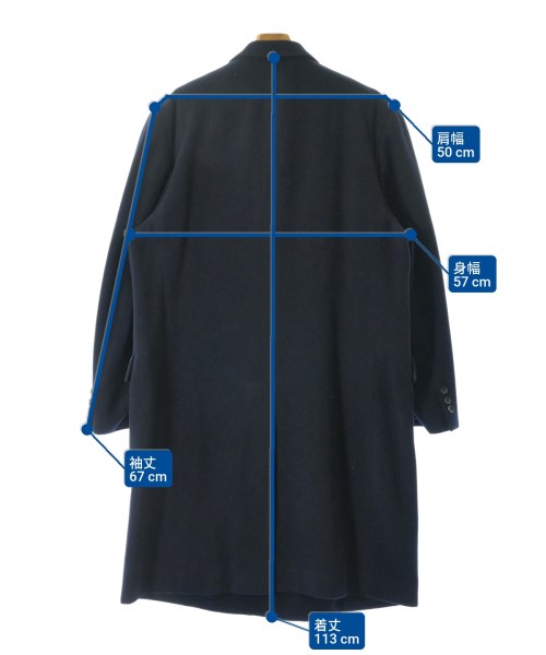 COMME des GARCONS HOMME DEUX（コムデギャルソンオムドゥ）チェスターコート 紺 サイズ:L メンズ/2200675703031