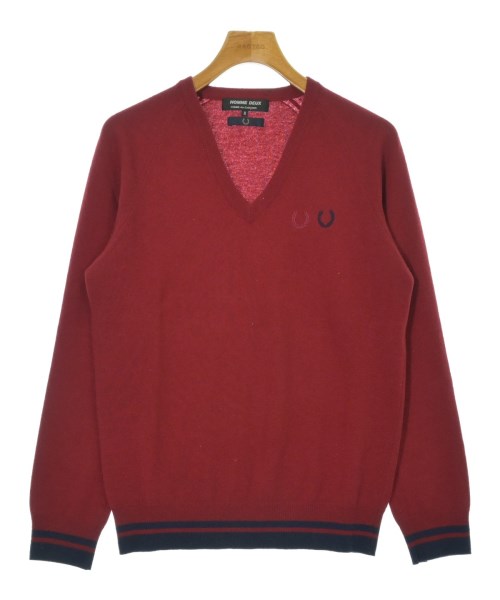 COMME des GARCONS HOMME DEUX(コムデギャルソンオムドゥ)ニット・セーター 赤 サイズ:M/2200675703093