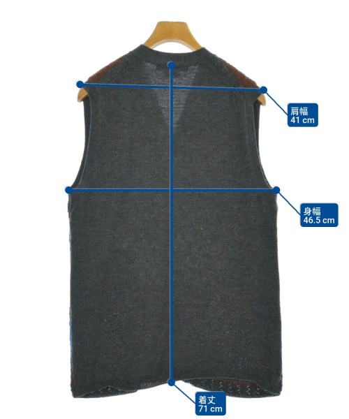 COMME des GARCONS HOMME DEUX（コムデギャルソンオムドゥ）ベスト グレー サイズ:L メンズ/2200675703116