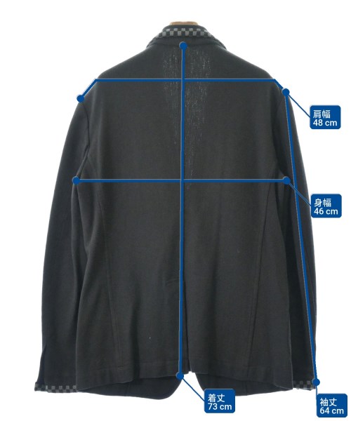 COMME des GARCONS HOMME DEUX（コムデギャルソンオムドゥ）カジュアルジャケット 黒 サイズ:M メンズ/2200675703246