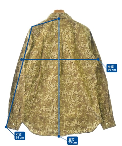 COMME des GARCONS HOMME DEUX（コムデギャルソンオムドゥ）カジュアルシャツ カーキ サイズ:M メンズ/2200675703383