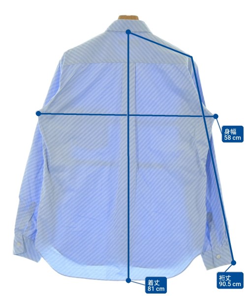 COMME des GARCONS HOMME DEUX（コムデギャルソンオムドゥ）カジュアルシャツ 青 サイズ:XL メンズ/2200677097022