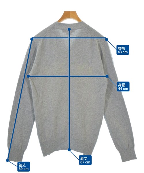 COMME des GARCONS HOMME DEUX（コムデギャルソンオムドゥ）カーディガン グレー サイズ:M メンズ/2200675393065