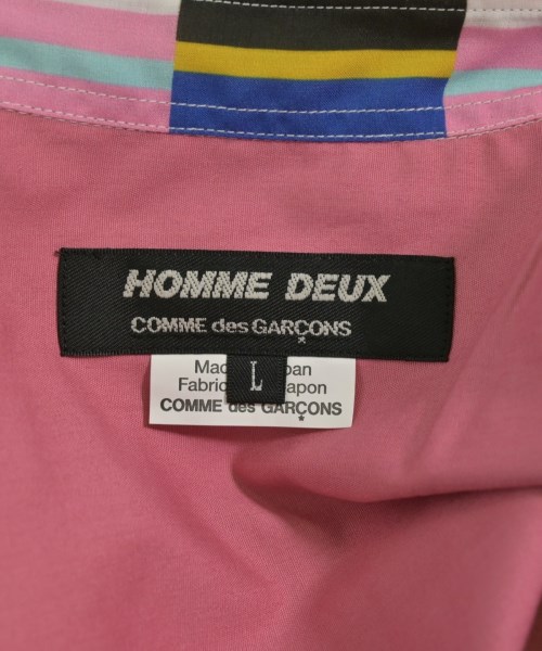 COMME des GARCONS HOMME DEUX（コムデギャルソンオムドゥ）カジュアルシャツ ピンク サイズ:L メンズ/2200678439043