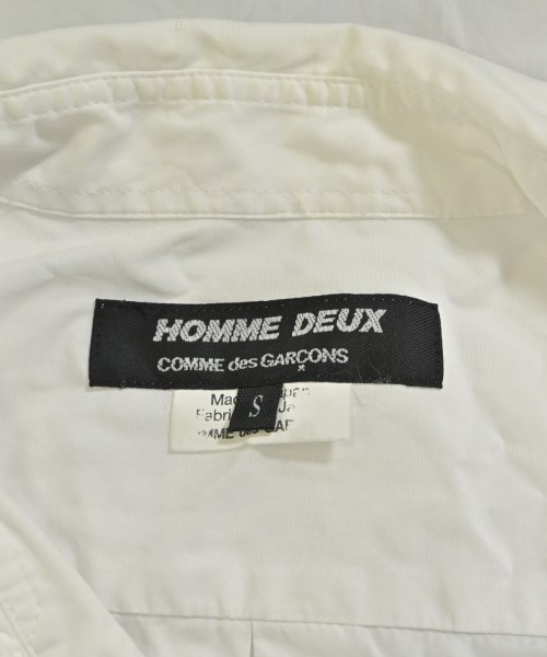 COMME des GARCONS HOMME DEUX（コムデギャルソンオムドゥ）カジュアルシャツ 白 サイズ:S メンズ/2200678545027