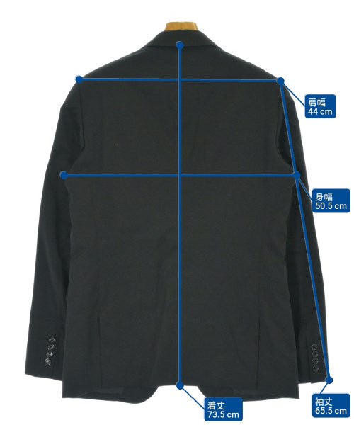 COMME des GARCONS HOMME DEUX（コムデギャルソンオムドゥ）カジュアルジャケット 黒 サイズ:M メンズ/2200678728017