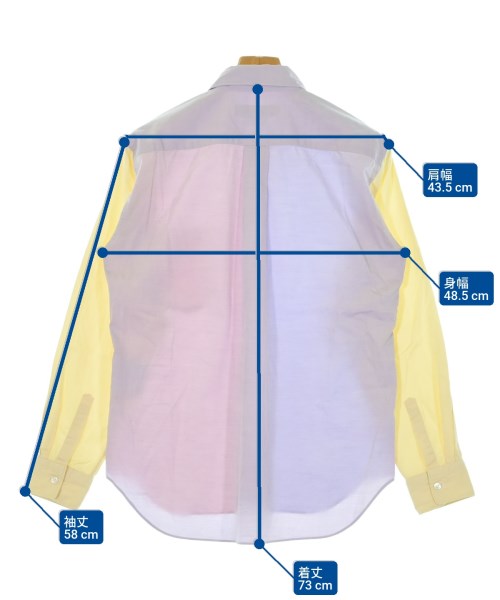 COMME des GARCONS HOMME DEUX（コムデギャルソンオムドゥ）カジュアルシャツ ピンク サイズ:XS メンズ/2200678930045