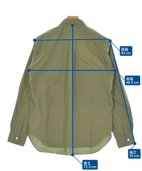 COMME des GARCONS HOMME DEUX（コムデギャルソンオムドゥ）カジュアルシャツ カーキ サイズ:S メンズ/2200678930069