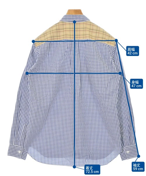 COMME des GARCONS HOMME DEUX（コムデギャルソンオムドゥ）カジュアルシャツ 紺 サイズ:S メンズ/2200678930076