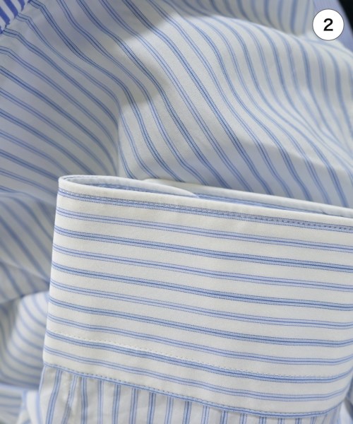 COMME des GARCONS HOMME DEUX（コムデギャルソンオムドゥ）カジュアルシャツ 青 サイズ:XS メンズ/2200679015048