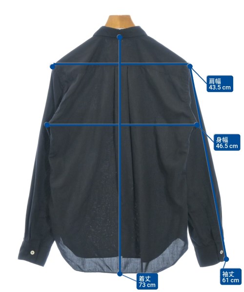 COMME des GARCONS HOMME DEUX（コムデギャルソンオムドゥ）カジュアルシャツ 紺 サイズ:S メンズ/2200679387084