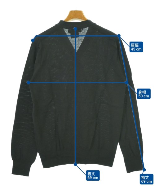 COMME des GARCONS HOMME DEUX（コムデギャルソンオムドゥ）カーディガン 黒 サイズ:M メンズ/2200678975329