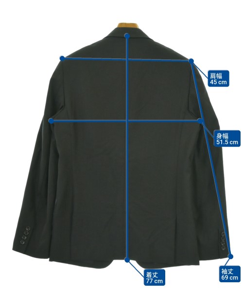 COMME des GARCONS HOMME DEUX（コムデギャルソンオムドゥ）テーラードジャケット 黒 サイズ:S メンズ/2200679529019